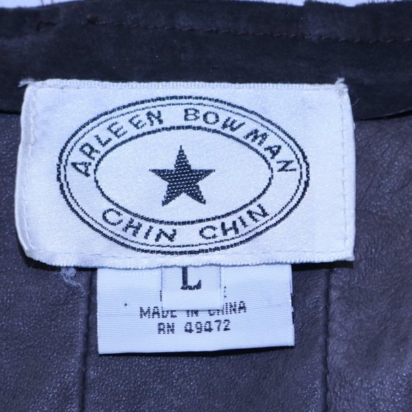 Arleen Bowman Suede Skirt Dark Brown – Size L - Picture 3 of 3